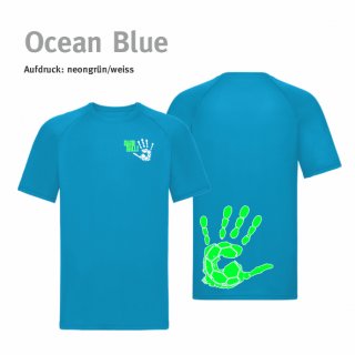Trikot Handball!-Collection ocean blue S neongrn/weiss