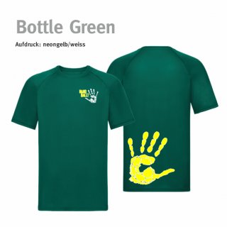 Trikot Handball!-Collection bottle green XS (ca. 152/164) neongelb/weiss