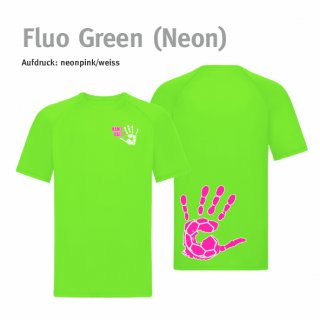 Trikot Handball!-Collection fluo green (neon) 134/146 (Kinder L) neonpink/weiss