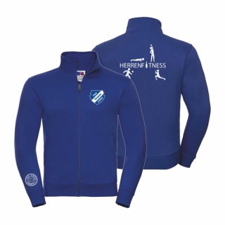 TSV Thiede Herrenfitness Sweatjacke Unisex royal L ohne Zusatzaufdruck