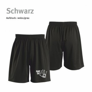 Short Handball!-Collection Kids black 10 Jahre (140) weiss/grau