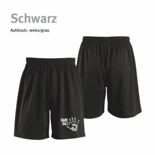 Short Handball!-Collection Unisex black 2XL weiss/grau