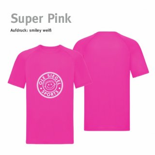 Smiley Spieler Trikot super pink/wei