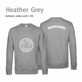 Smiley Torwart Sweater heather grey/weiß