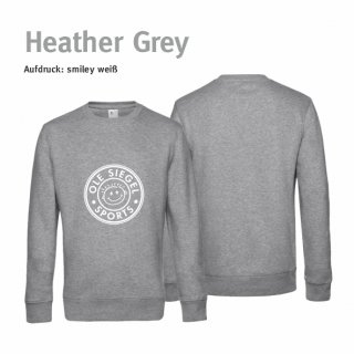 Smiley Torwart Sweater heather grey/wei 122/128 ohne Zusatzaufdruck