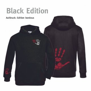 Hoodie Handball!-Collection black edition Kids 98/104 bordeux