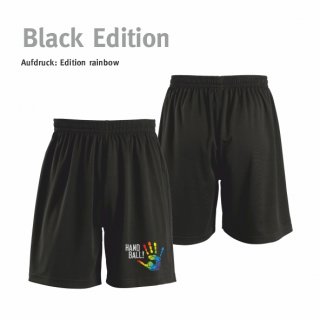 Short Handball!-Collection black edition Unisex S rainbow
