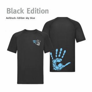 Trikot Handball!-Collection black edition Kids & Unisex S sky blue