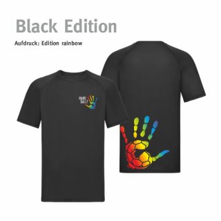 Trikot Handball!-Collection black edition Kids & Unisex S rainbow