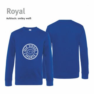 Smiley Torwart Sweater royal/wei 122/128 ohne Zusatzaufdruck