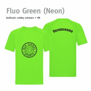 Smiley Spieler Trikot fluo green (neon)/schwarz