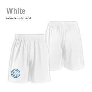 Smiley Trainer Short white/royal S ohne Zusatzaufdruck