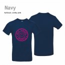 Smiley T-Shirt Unisex navy 2XL pink