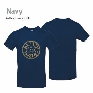 Smiley T-Shirt Unisex navy 2XL gold