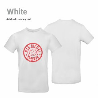 Smiley T-Shirt Unisex white XS red