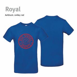 Smiley T-Shirt Unisex royal XS red