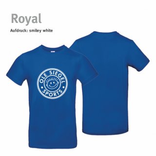 Smiley T-Shirt Unisex royal 2XL white