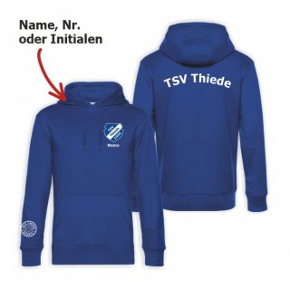 TSV Thiede Basic Hoodie Unisex royal 4XL inkl. Name oder Nr. oder Initialen