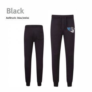 Sweatpant Handball!-Collection Men black XS blau/weiss