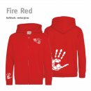 Hoodiejacke Handball!-Collection Kids fire red