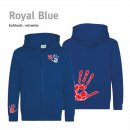 Hoodiejacke Handball!-Collection Kids royal blue
