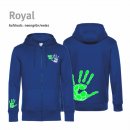 Hoodiejacke Handball!-Collection Unisex royal 2XL...