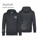 Hoodiejacke Handball!-Collection Unisex asphalt XL...