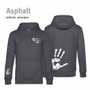 Hoodie Handball!-Collection Unisex asphalt 2XL weiss/grau