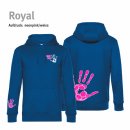 Hoodie Handball!-Collection Unisex royal L neonpink/weiss