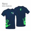 T-Shirt Handball!-Collection Unisex navy XS neongrn/weiss