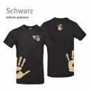 T-Shirt Handball!-Collection Unisex schwarz 2XL gold/weiss