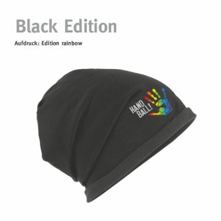 Beanie Handball!-Collection black edition  rainbow