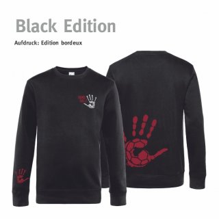 Sweater Handball!-Collection black edition Kids 98/104 bordeux
