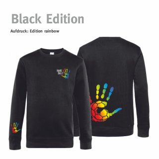 Sweater Handball!-Collection black edition Kids 152/164 rainbow