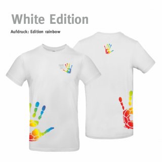 T-Shirt Handball!-Collection white edition Unisex 5XL rainbow