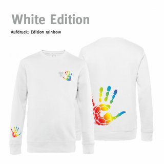 Sweater Handball!-Collection white edition Kids 152/164 rainbow
