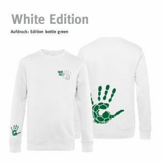 Sweater Handball!-Collection white edition Unisex L bottle green