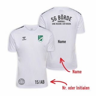 SG Brde HMLAuthentic PL Jersey S/S Lady white S inkl. Initialen oder Nr.
