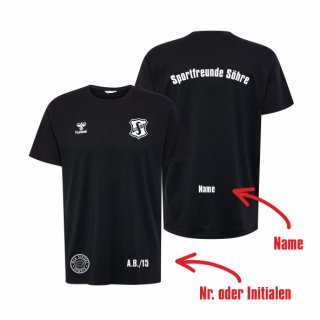 SS HMLGO 2.0 Cotton T-Shirt S/S Kids black 164 inkl. Name