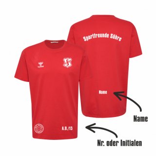 SS HMLGO 2.0 Cotton T-Shirt S/S Kids true red 164 inkl. Name
