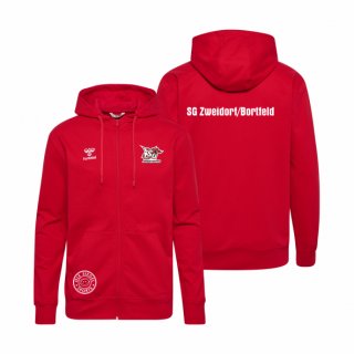 SG ZB HMLGO 2.0 Cotton Zip Hoodie Unisex true red