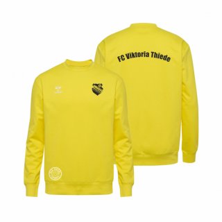 FCVT HMLGO 2.0 Cotton Sweatshirt Kids blazing yellow 116 ohne Zusatzaufdruck