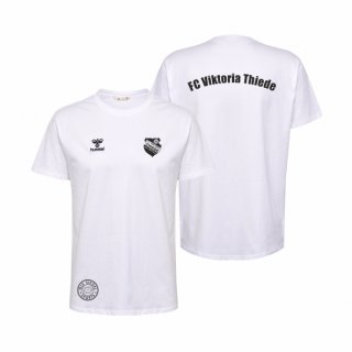 FCVT HMLGO 2.0 Cotton T-Shirt S/S Kids white 116 ohne Zusatzaufdruck