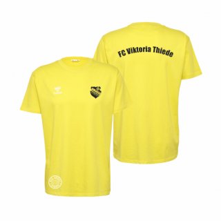 FCVT HMLGO 2.0 Cotton T-Shirt S/S Lady blazing yellow