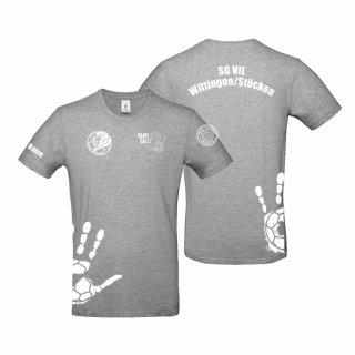 SG VfL Wittingen/Stcken Kids HB T-Shirt sports grey 122/128 ohne Zusatzaufdruck