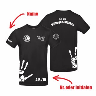 SG VfL Wittingen/Stcken Unisex HB T-Shirt schwarz XL inkl. Initialen oder Nr.