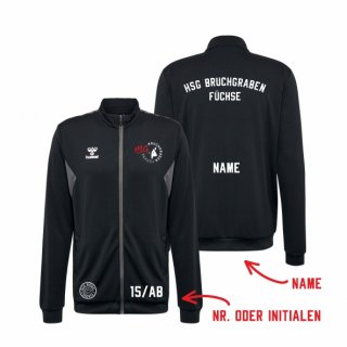 HSG Bruchgraben Fchse HMLAuthentic PL Zip Jacket Lady black XS inkl. Initialen oder Nr.