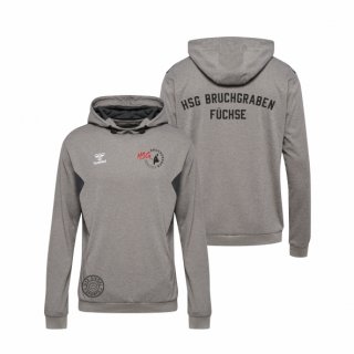 HSG Bruchgraben Fchse HMLAuthentic PL Hoodie Unisex grey melange S ohne Zusatzaufdruck