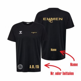 HSC Ehmen HMLGO 2.0 Cotton T-Shirt S/S Kids black 140 inkl. Name