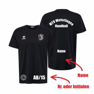 MTV Weferlingen HMLGO 2.0 Cotton T-Shirt S/S Lady black XL inkl. Name